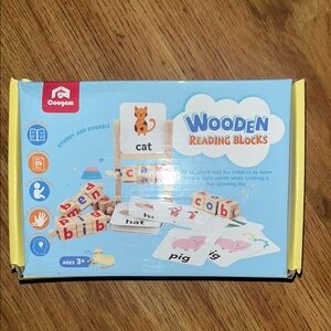 Coogam Wooden Reading Blocks